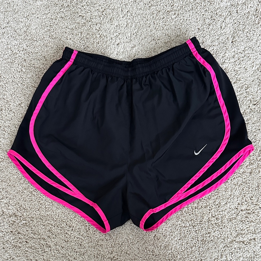 Nike Women's Athletic Shorts Black with Pink Accents